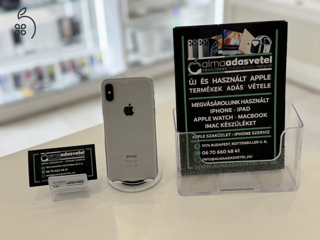 iPhone X 64GB Független Megkímélt/1 hónap gar./Akku 100%/z20e