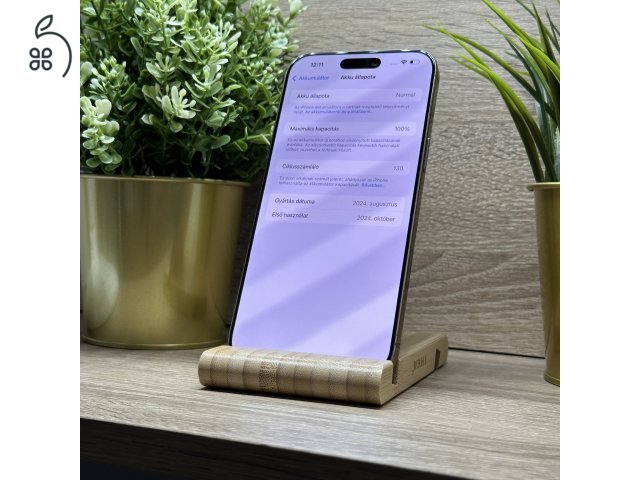  iPhone 16 Pro Max 256GB Desert Titanium, Független - Garancia, Számla 