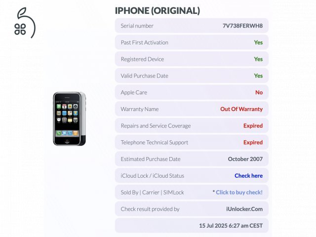 Apple iPhone 2G 8GB