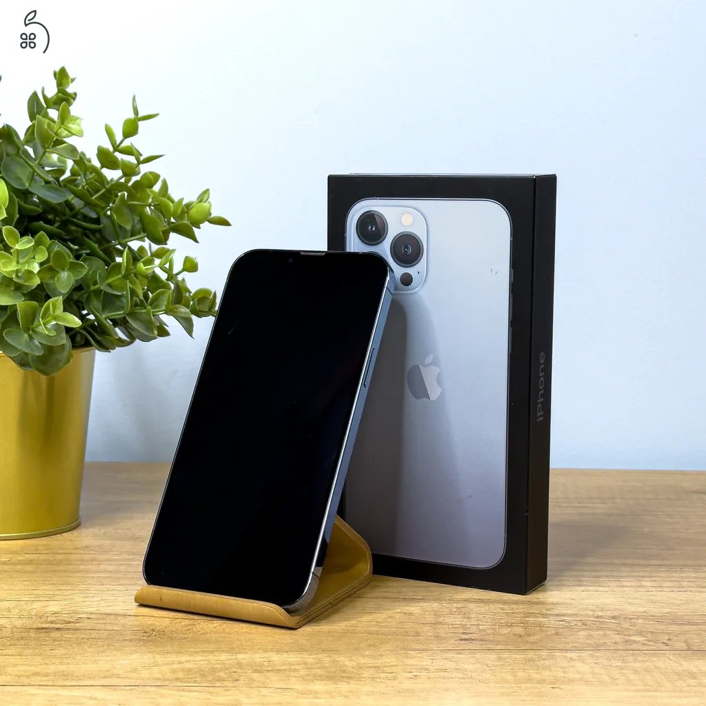 MacSzerez.com - iPhone 13 Pro Max / 128GB / Sierra Blue / Új Apple akkumulátor!