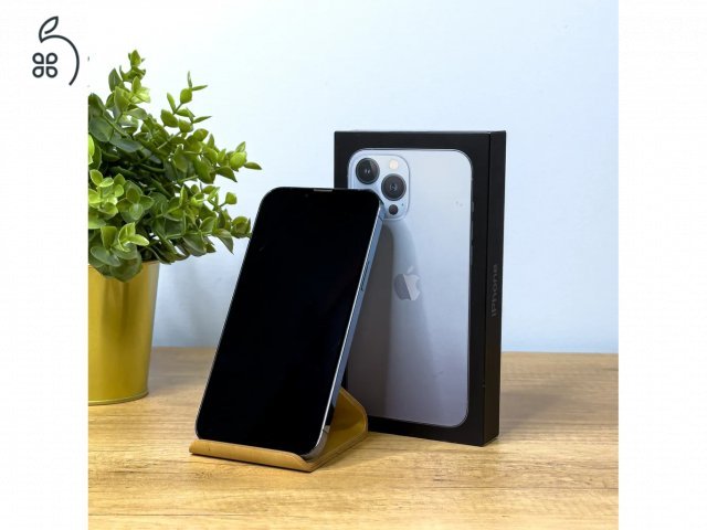 MacSzerez.com - iPhone 13 Pro Max / 128GB / Sierra Blue / Új Apple akkumulátor!