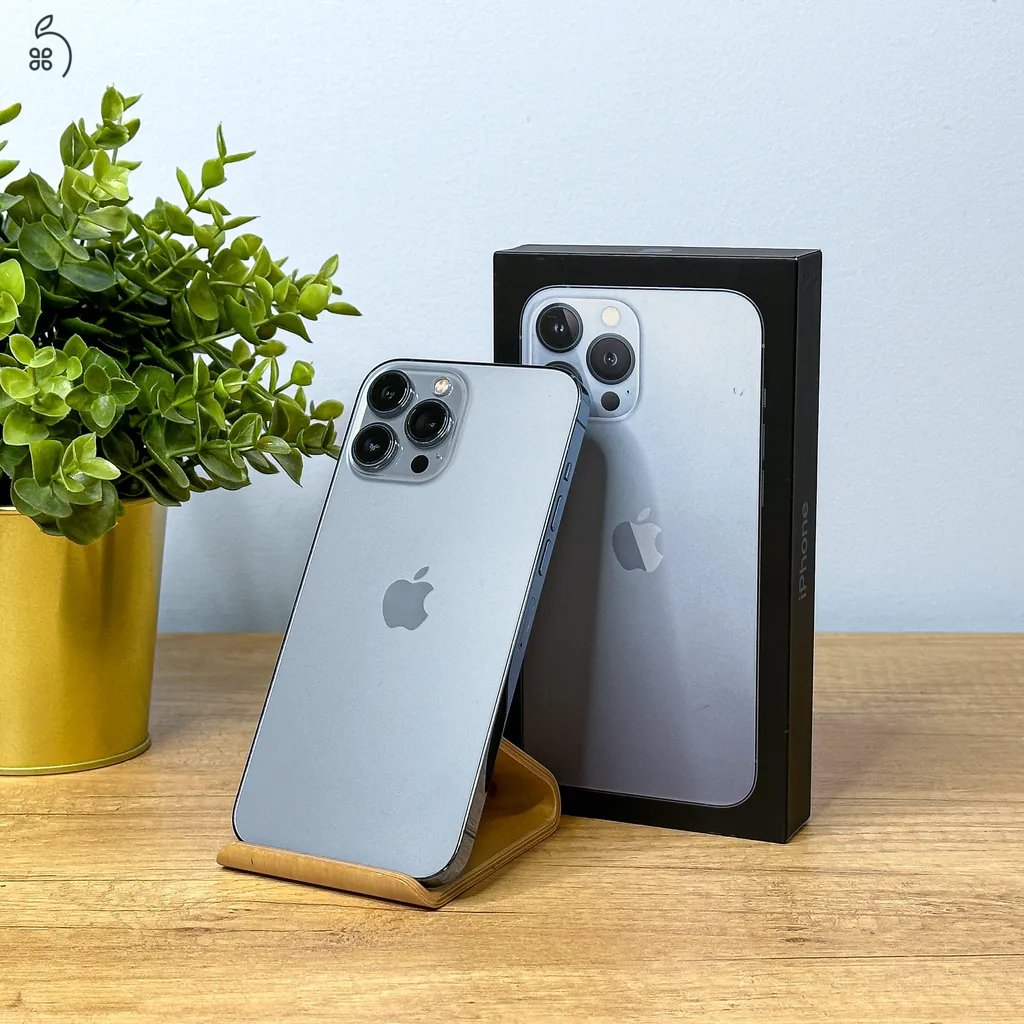 MacSzerez.com - iPhone 13 Pro Max / 128GB / Sierra Blue / Új Apple akkumulátor!