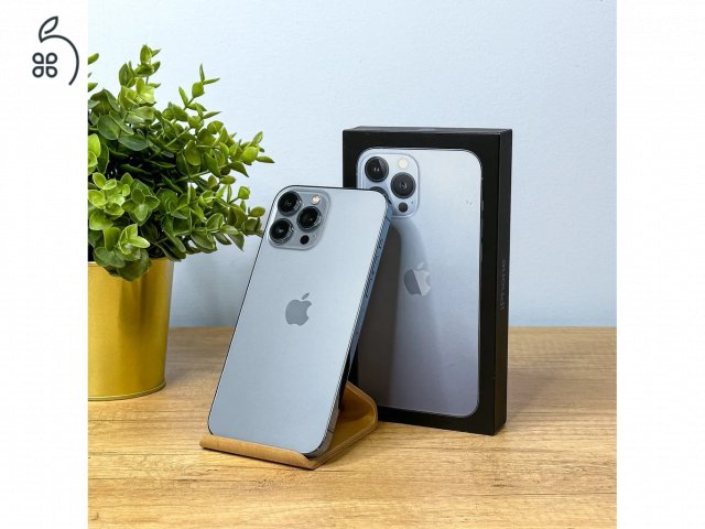 MacSzerez.com - iPhone 13 Pro Max / 128GB / Sierra Blue / Új Apple akkumulátor!