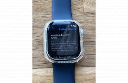 Apple Watch 10 42mm silver aluminium, kék szíjjal, garancia 2026.05.12-ig