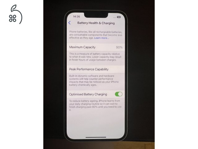 iPhone 14 - lila - 128 gb -  90% akkumulátor 