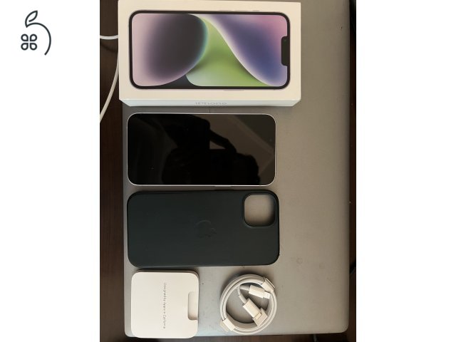 iPhone 14 - lila - 128 gb -  90% akkumulátor 