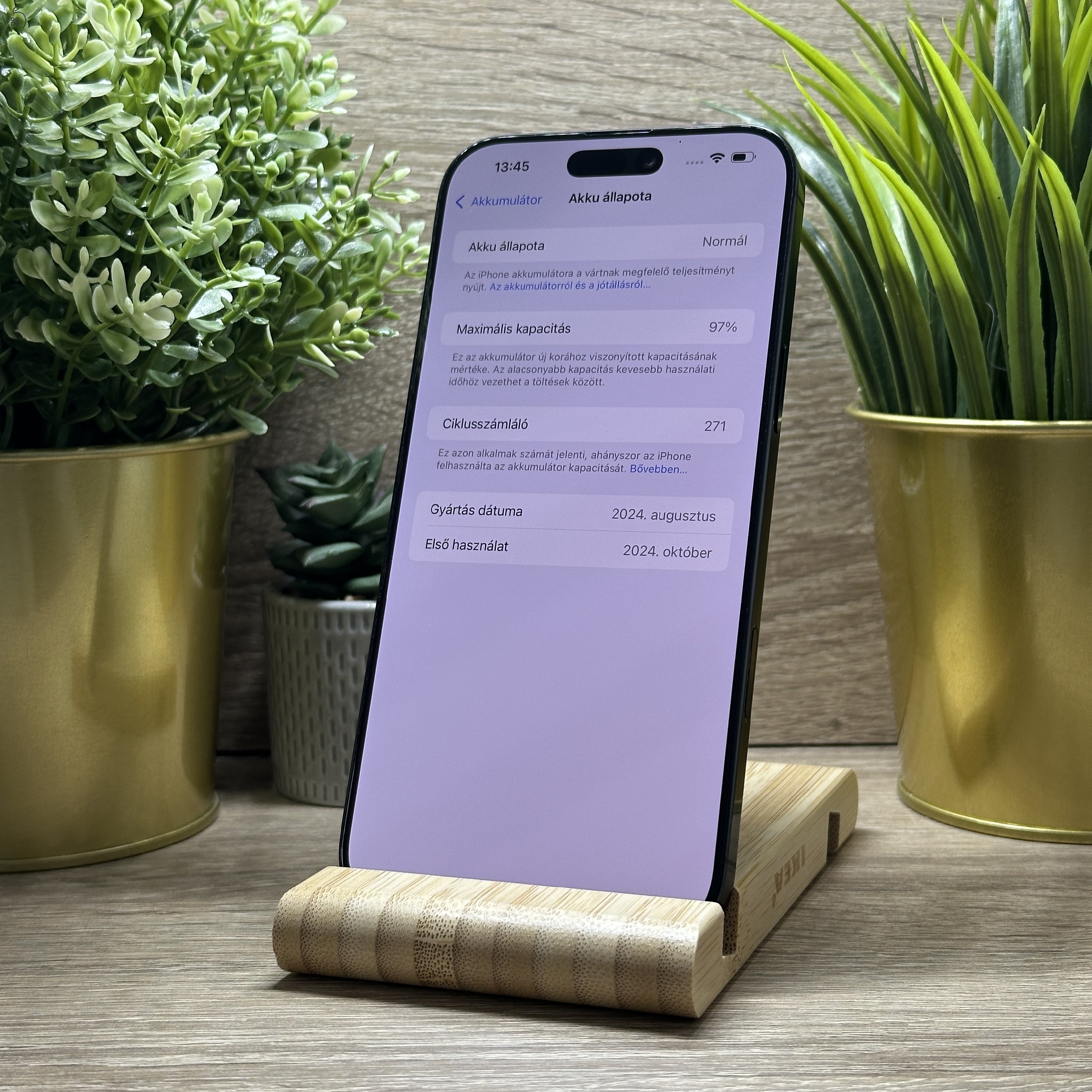 iPhone 16 Pro Max 256GB Fekete, Független - Garancia, Számla