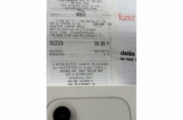 iPhone 16 Fehér 128 gigás Média marktban vásárolt