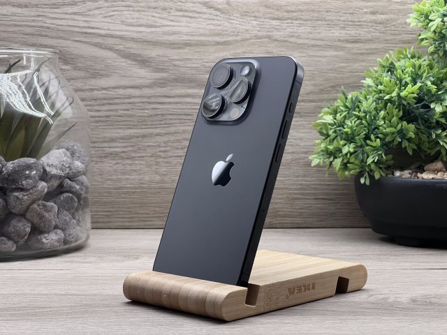 Hibátlan iPhone 15 Pro Black Titanium 256GB 2 ÉV Garanciával Számlával Aksi 95%