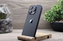 Hibátlan iPhone 15 Pro Black Titanium 256GB 2 ÉV Garanciával Számlával Aksi 95%