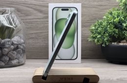 Hibátlan iPhone 15 Green 128GB 2 ÉV Garanciával Számlával