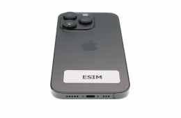 !! 1 ÉV GARANCIA !! Apple iPhone 14 Pro 128 GB Space Black 100% – ESIM