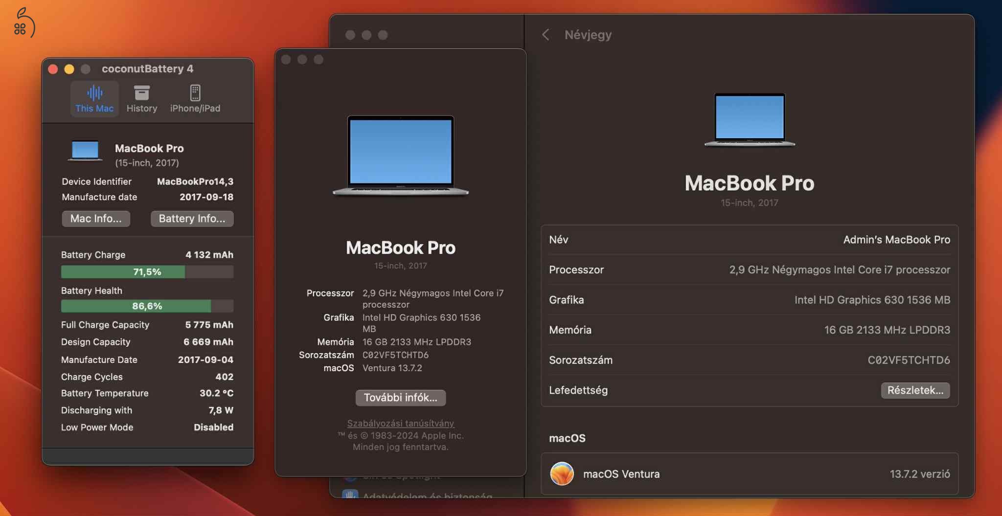 MacBook Pro 2017 15
