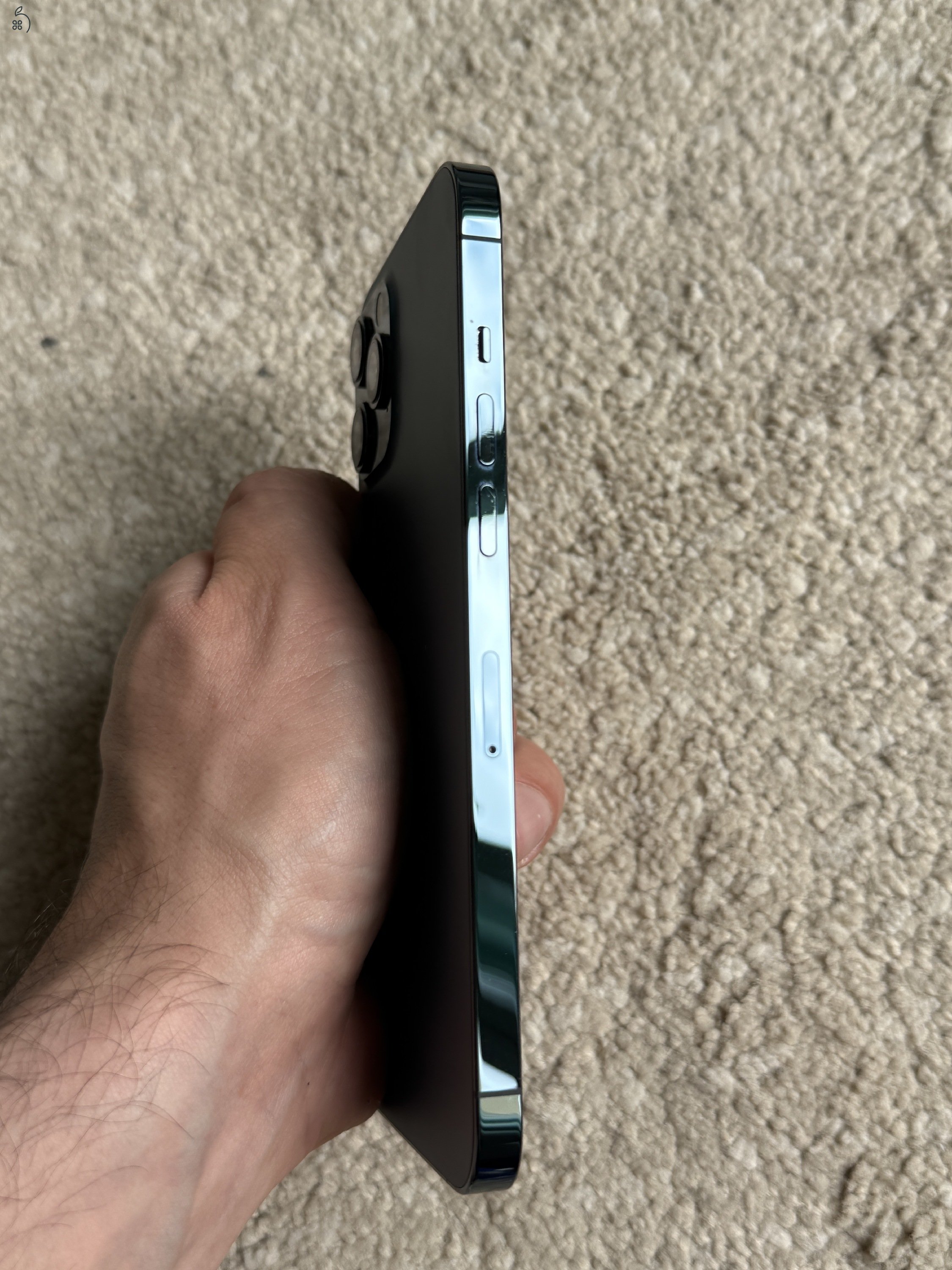 iPhone 12 Pro Max 128GB (újszerű, pacific blue) - Kártyafüggetlen +tok +fólia