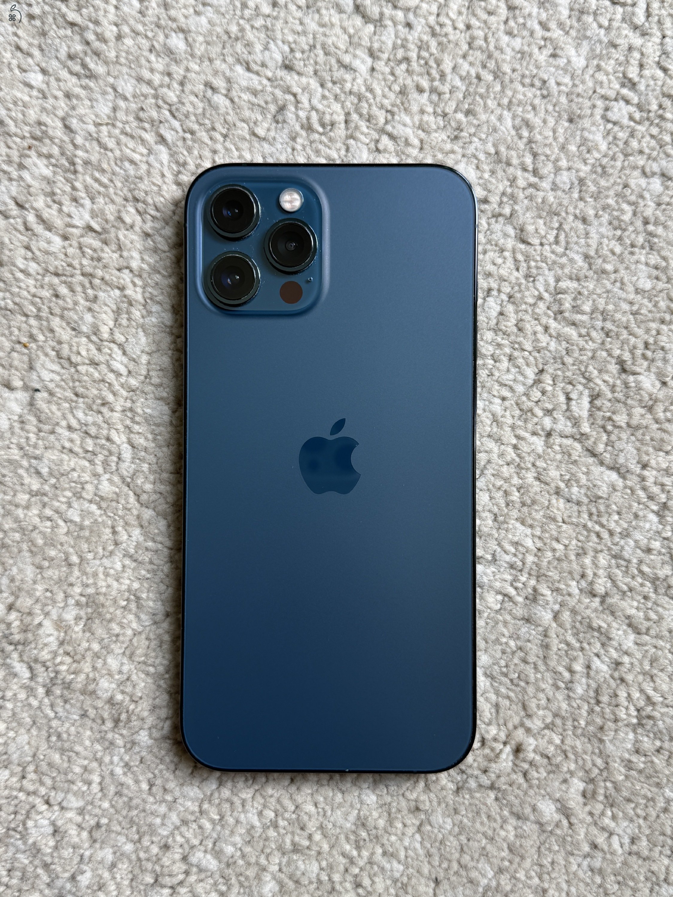 iPhone 12 Pro Max 128GB (újszerű, pacific blue) - Kártyafüggetlen +tok +fólia