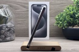 Hibátlan iPhone 15 Pro White Titanium 128GB 2 ÉV Garanciával Számlával