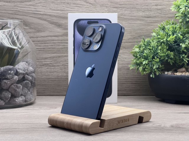 iPhone 15 Pro Blue Titanium 128GB 2 ÉV Garanciával Számlával