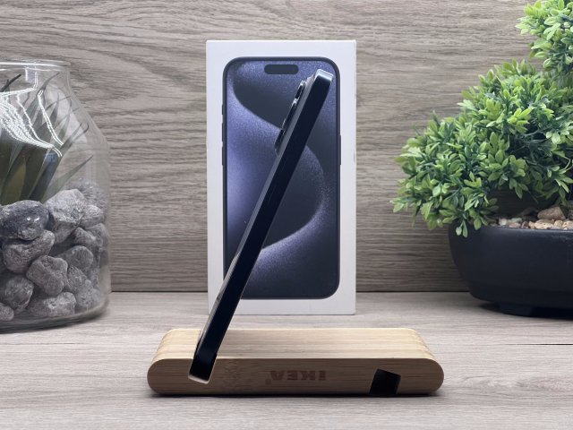 iPhone 15 Pro Blue Titanium 128GB 2 ÉV Garanciával Számlával