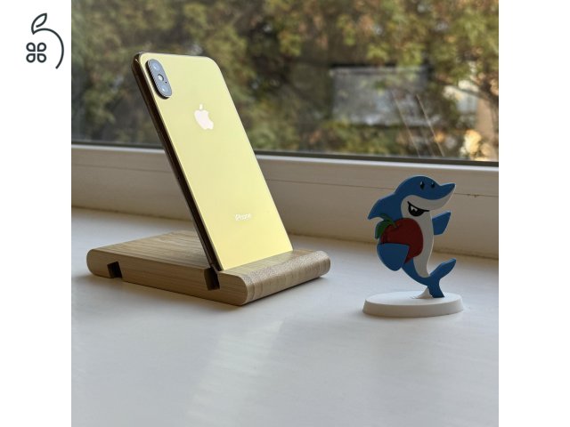 GYÖNYÖRŰ iPhone XS Max 64GB Gold- Kártyafüggetlen,1 ÉV GARANCIA, MS2915, 100% Akkumulátor