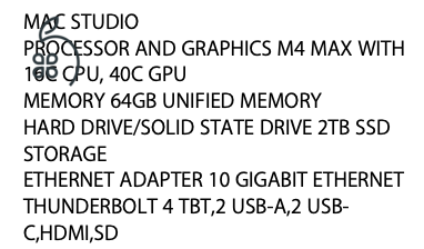 Mac Studio 2025