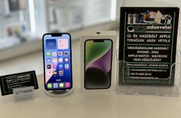 iPhone 14 128GB Független Használt/1 hónap gar./Akku 100%/p4367