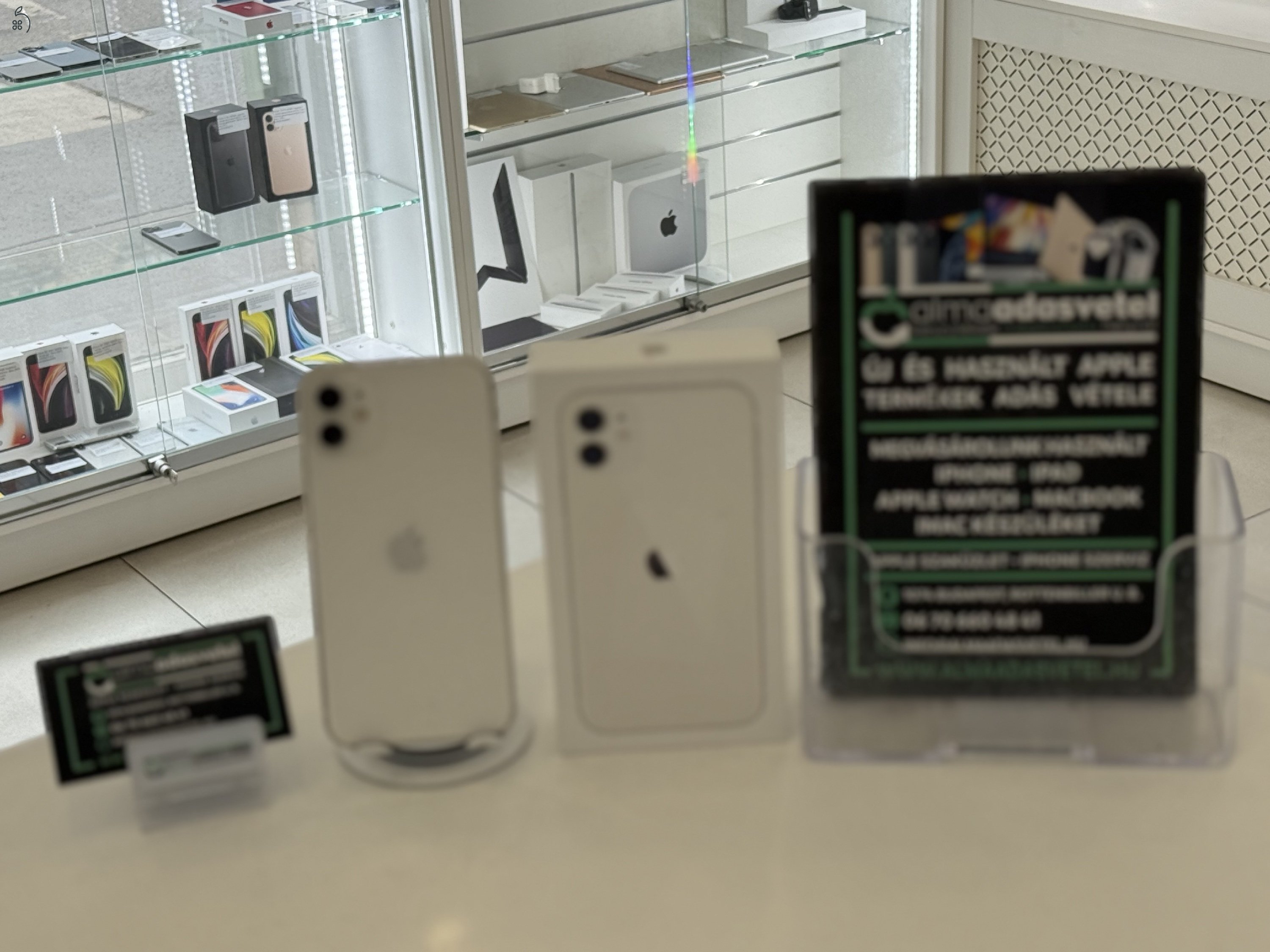 iPhone 11 128GB Független Használt/1-3 hónap gar./Akku 84%/p4368