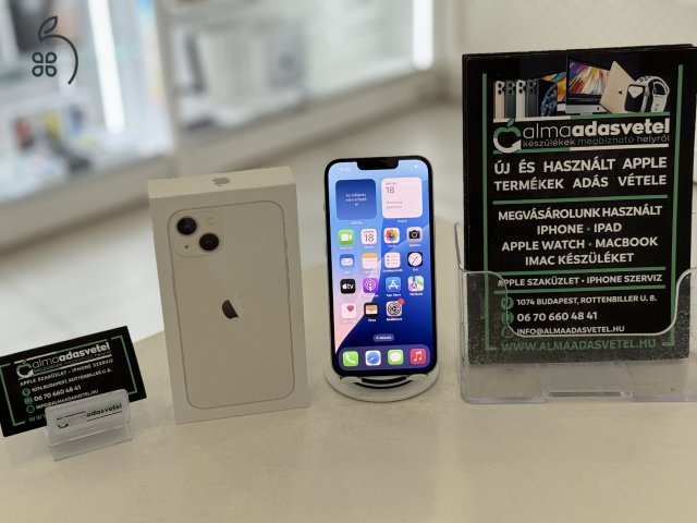 iPhone 13 256GB Független Nagyon Szép/1-3 hónap gar./Akku 100%/p4370