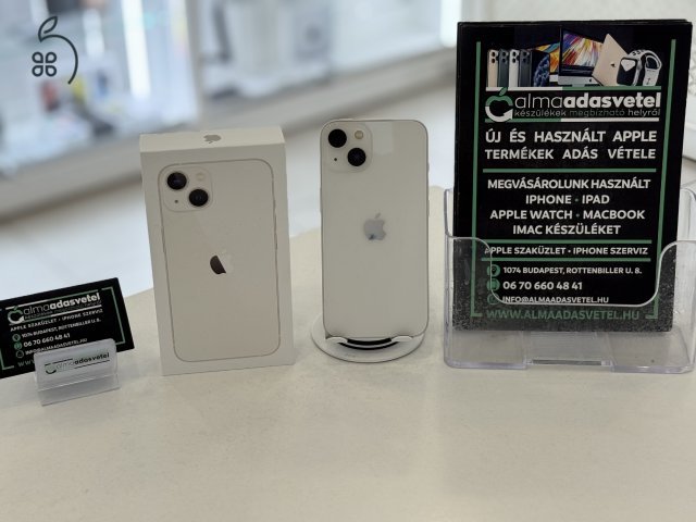 iPhone 13 256GB Független Nagyon Szép/1-3 hónap gar./Akku 100%/p4370