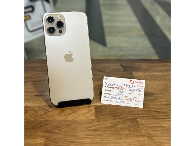 68. Apple iPhone 12 Pro Max - 128 GB - Arany - ÚJ AKKU