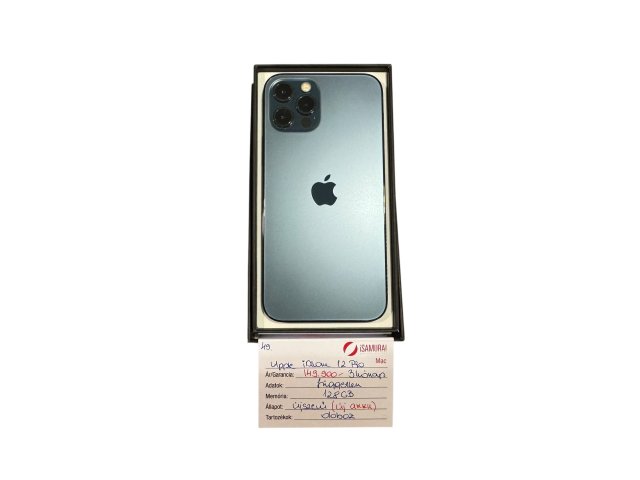 49. Apple iPhone 12 Pro - 128 GB - Óceánkék - ÚJ AKKU - Újszerű