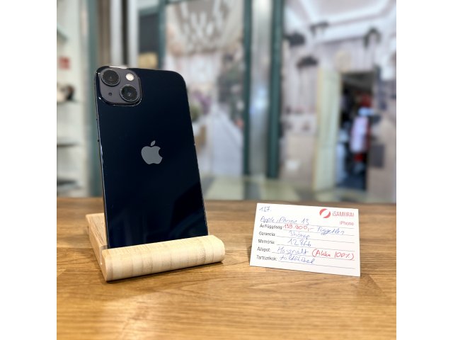 137. Apple iPhone 13 - 128 GB - Fekete - Új akku