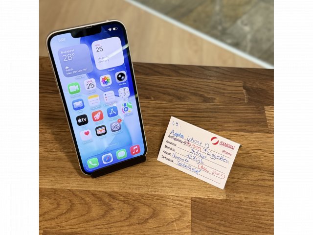 Apple iPhone 13 - 128 GB - Fehér - Akku 100% ( 49.)