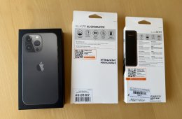 Apple iPhone 13 Pro 256 GB, újszerű makulátlan állapotban, grafit színben, kártyafüggetlen, akku 83%