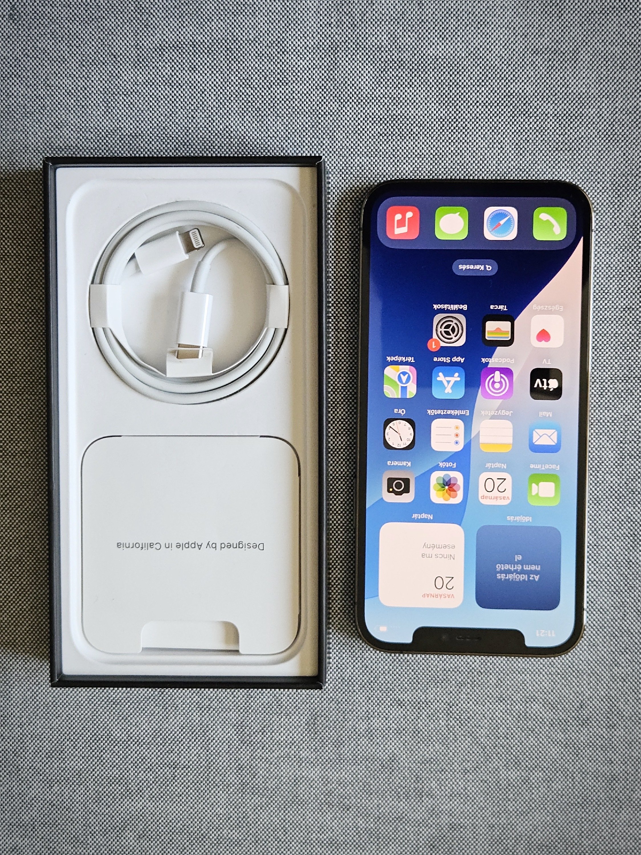 iPhone 12 Pro 256GB Graphite kártyafüggetlen telefon