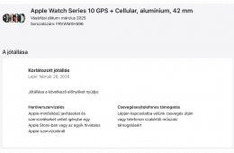 Új - Apple Watch Series 10 LTE 42mm Alu Rose Gold Case Light Blush Sport Band S/M