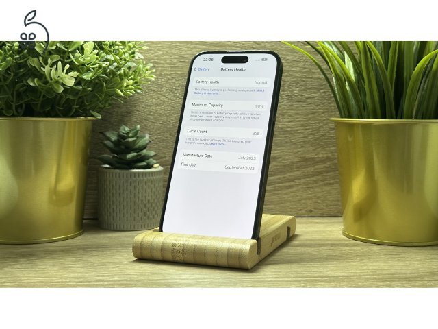  iPhone 15 Pro 128GB Fekete, Független - Garancia, Számla 