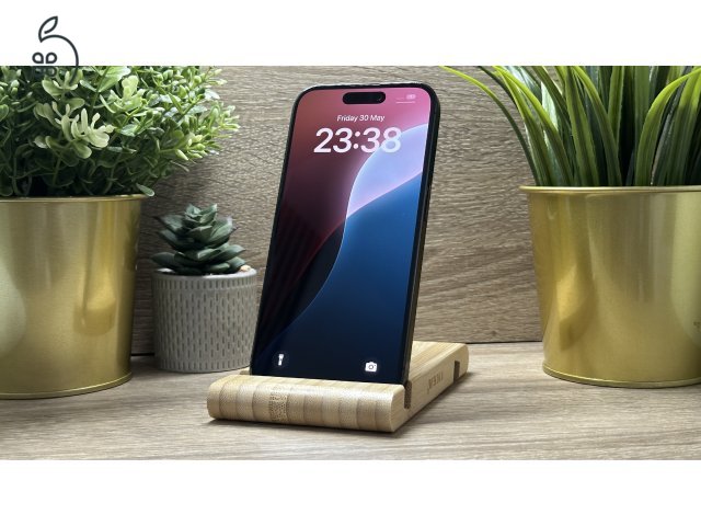  iPhone 15 Pro 128GB Fekete, Független - Garancia, Számla 