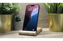  iPhone 15 Pro 128GB Fekete, Független - Garancia, Számla 