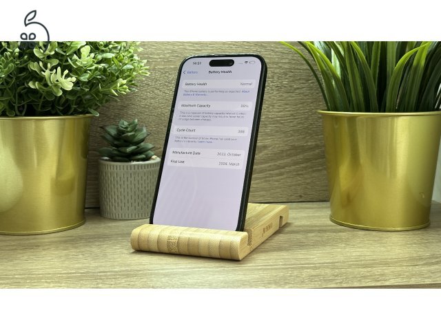  iPhone 15 128GB Fekete, Független - Garancia, Számla 