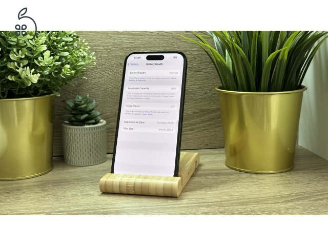  iPhone 15 128GB Fekete, Független - Garancia, Számla 