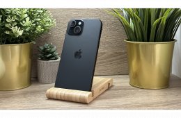  iPhone 15 128GB Fekete, Független - Garancia, Számla 