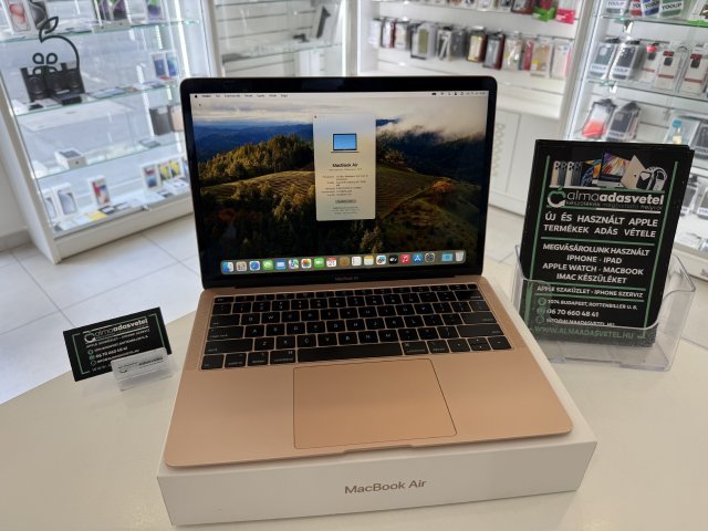 MacBook Air 2019 Újszerű/8GB/128ssd/1 hónap gar./Akku 85%/p4376