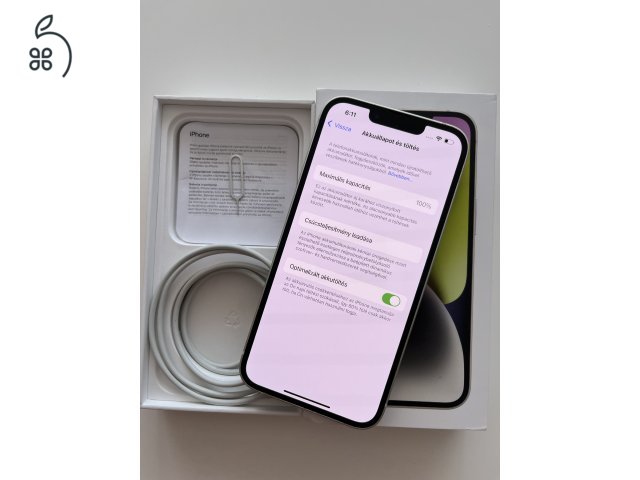 iPhone 14 128GB Apple garancia! Akku 100%!