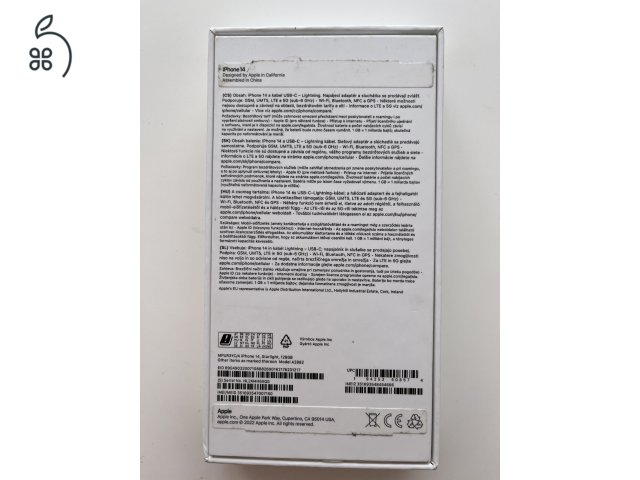 iPhone 14 128GB Apple garancia! Akku 100%!