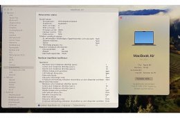 Macbook Air M2 16 GB ram, 500 GB ssd, magyar, kék