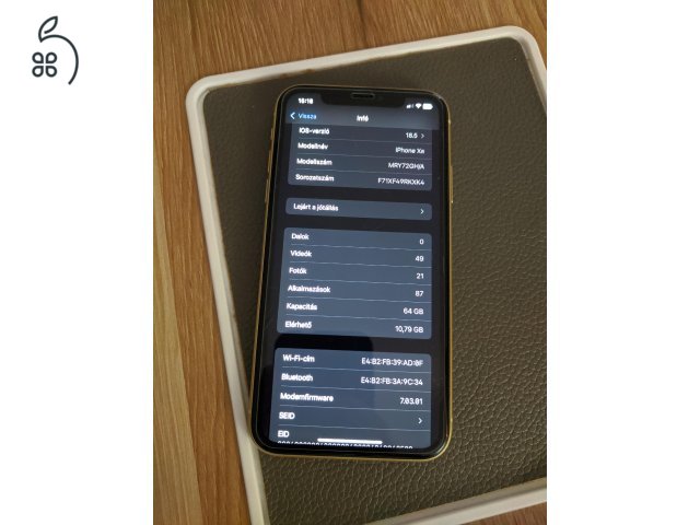 iPhone XR 64GB kártyafüggetlen