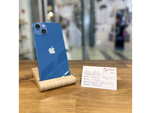 43. Apple iPhone 13 - 256 GB - Kék - Új akku