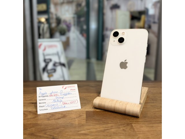 Apple iPhone 13 - 128 GB - Fehér - Akku 100% (36.)