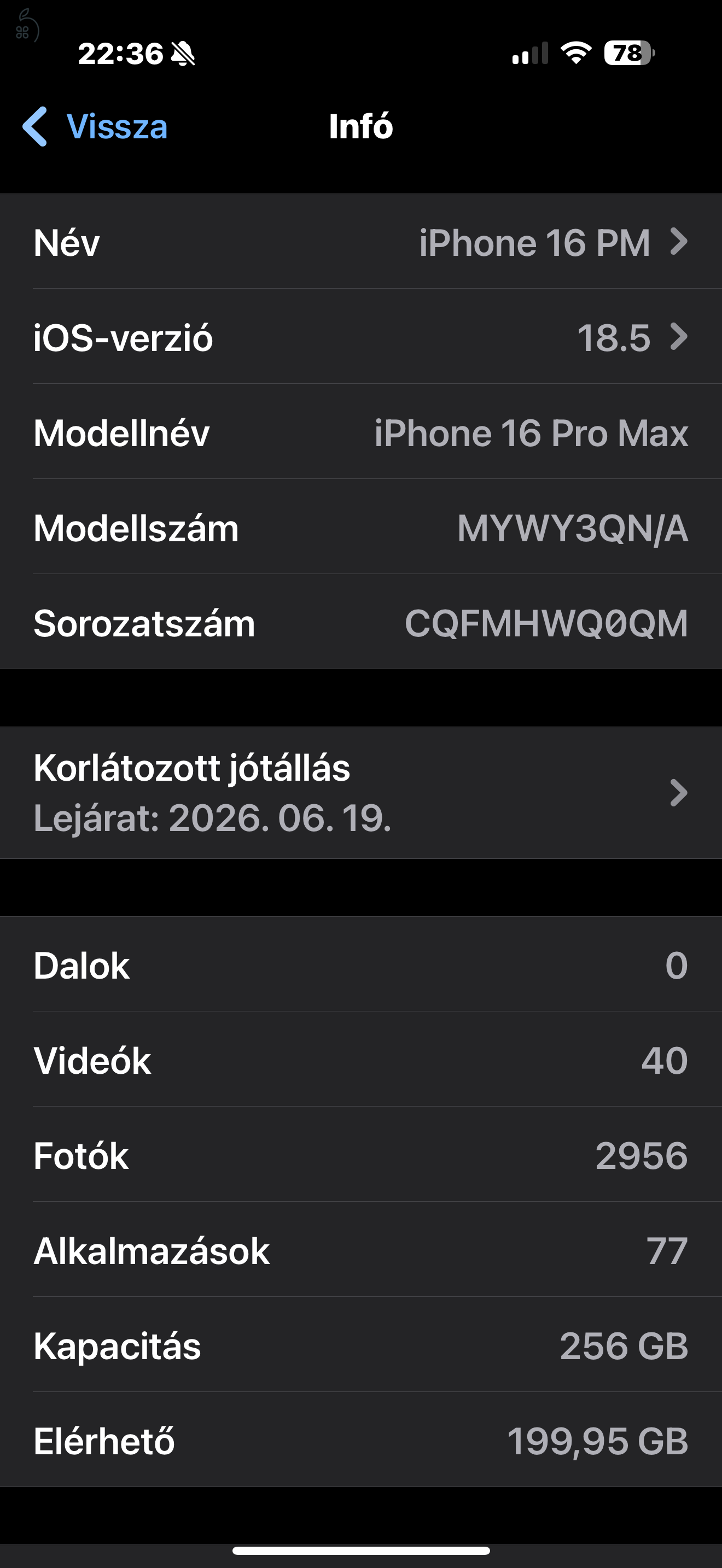 iPhone 16 ProMax Natúr Titán eladó, 1 hónapos készülék!