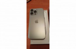 iPhone 16 ProMax Natúr Titán eladó, 1 hónapos készülék!